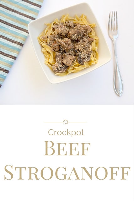 Crock pot beef stroganoff. 