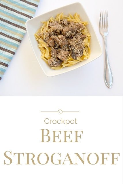 One Meal Now One Meal Later: Crockpot Beef Stroganoff
