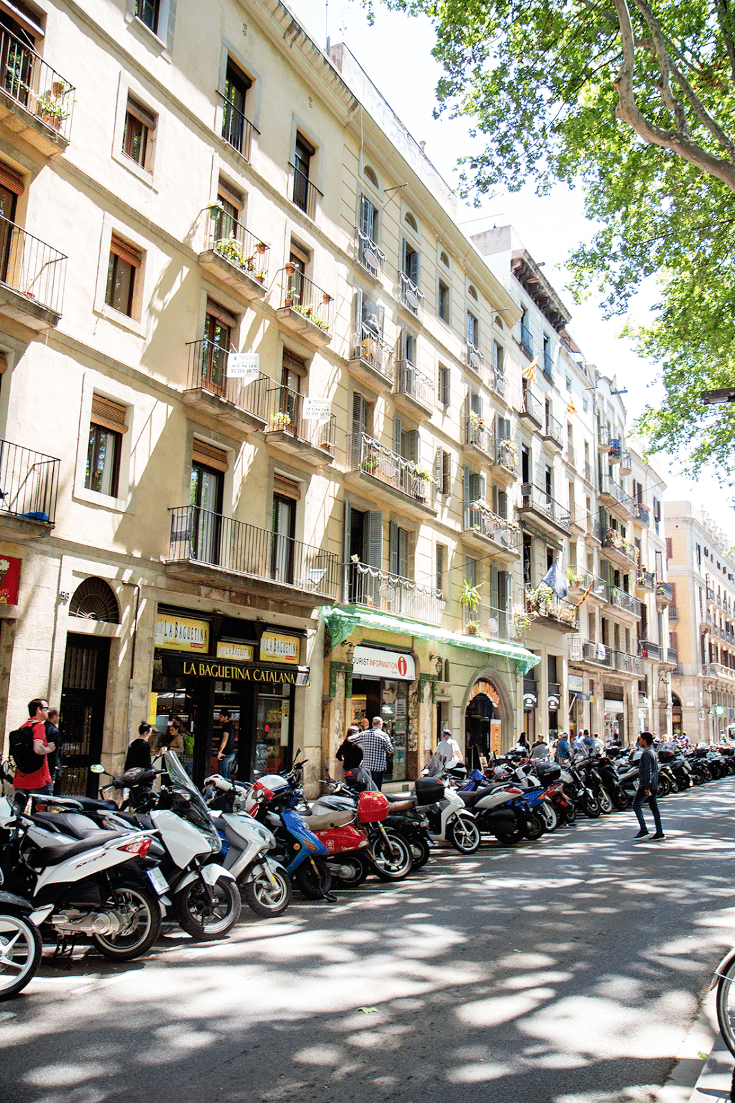 La Rambla street in Barcelona. 