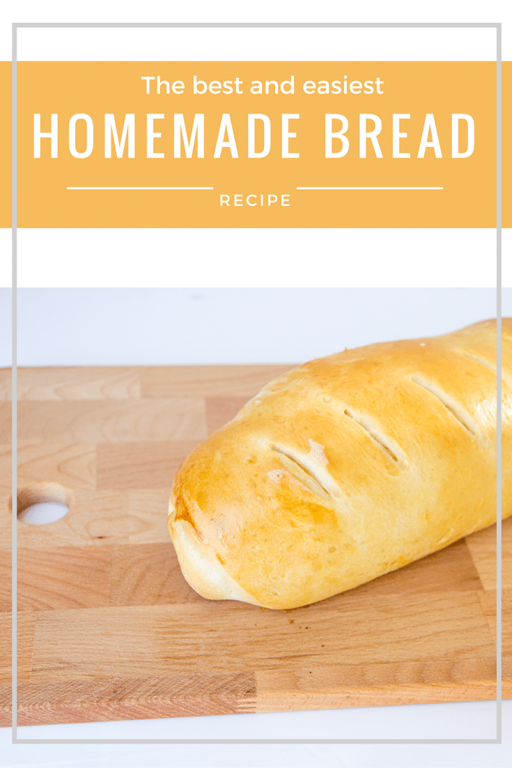 Easy homemade bread recipe. 