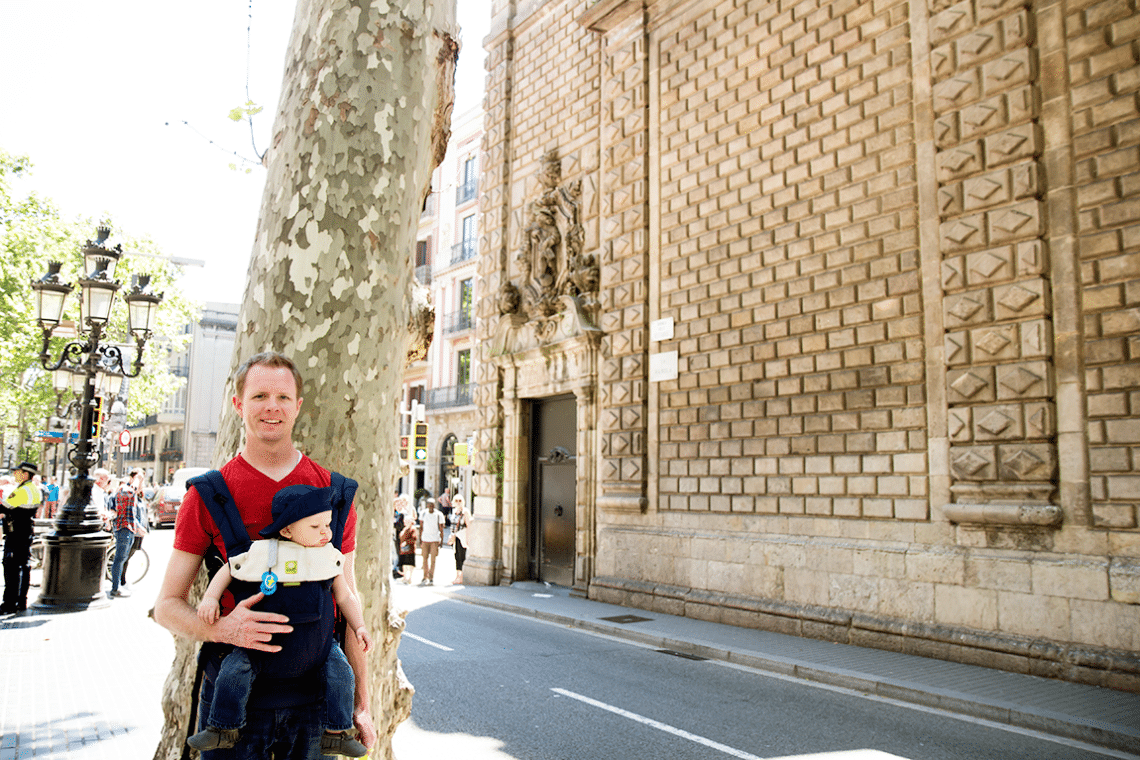 Barcelona with a baby. 