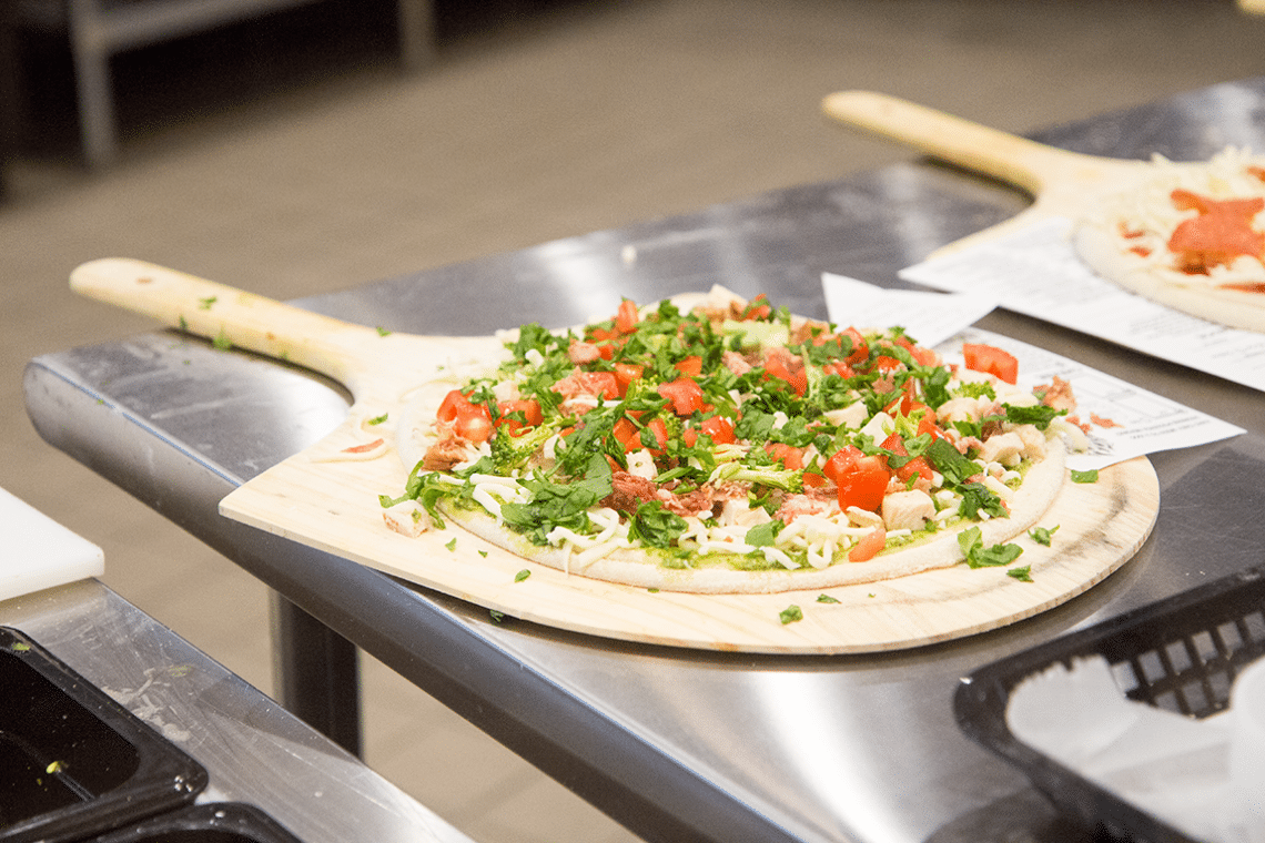 Make your own pizza. 