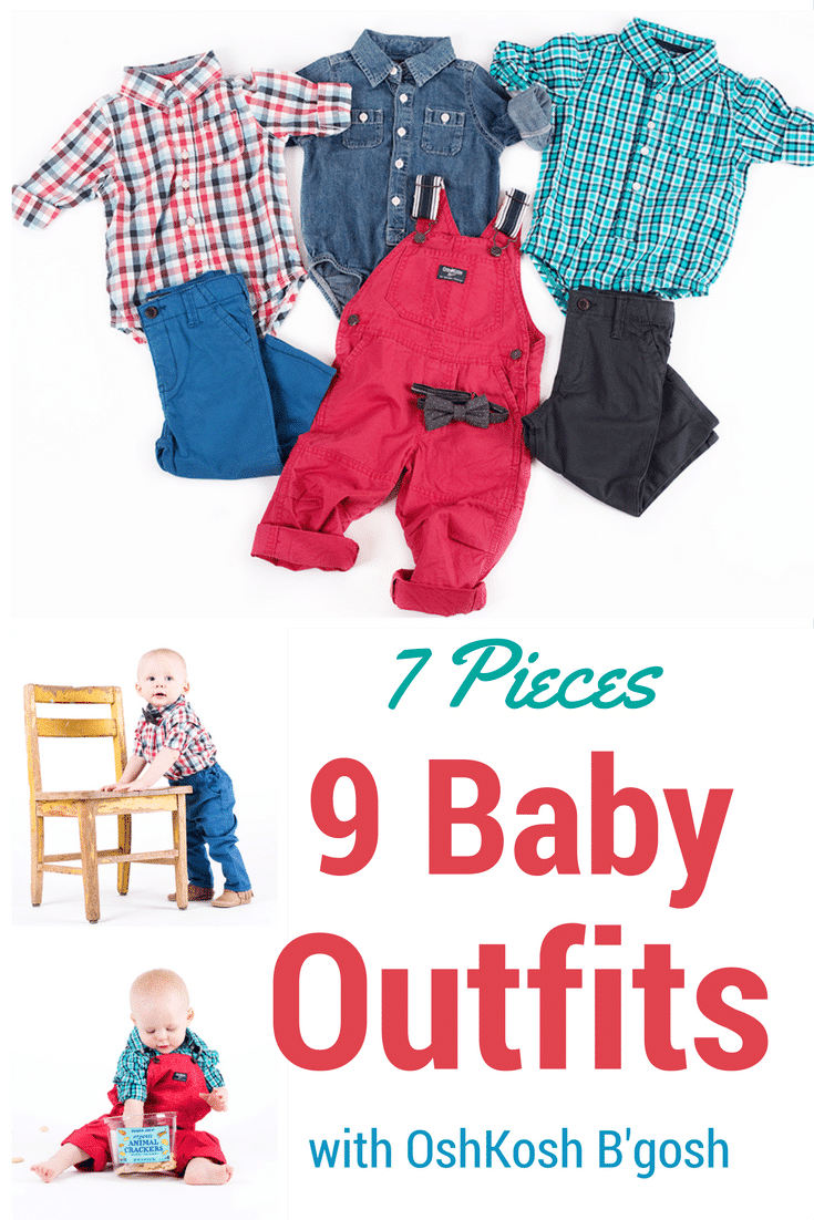 Toddler Boy Capsule Wardrobe: 7 Pieces as 9 Outfits with Oshkosh G’gosh