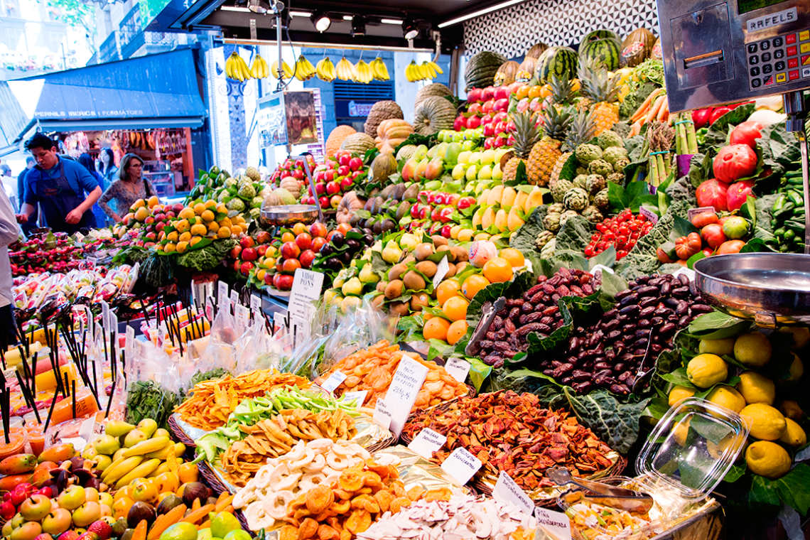 Markets in Barcelona. 