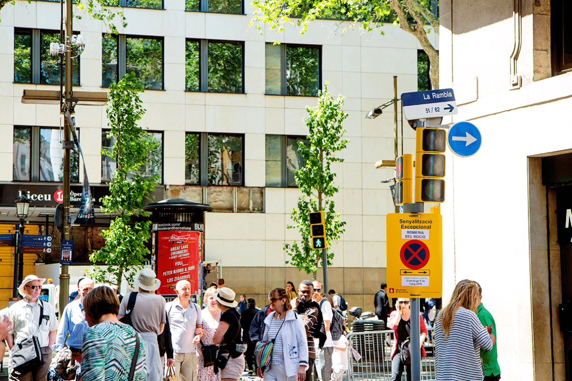 La Rambla walking tour. 