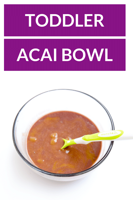 Acai bowl for toddlers. 