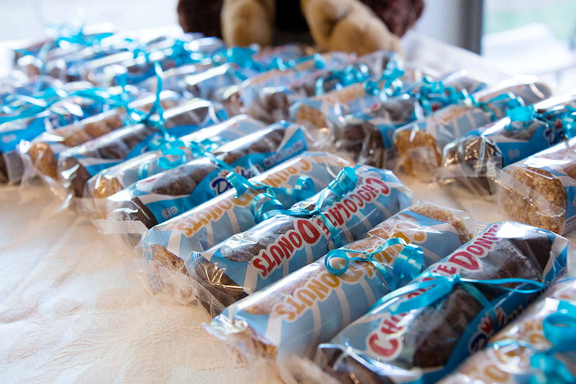 donut grow up party favors