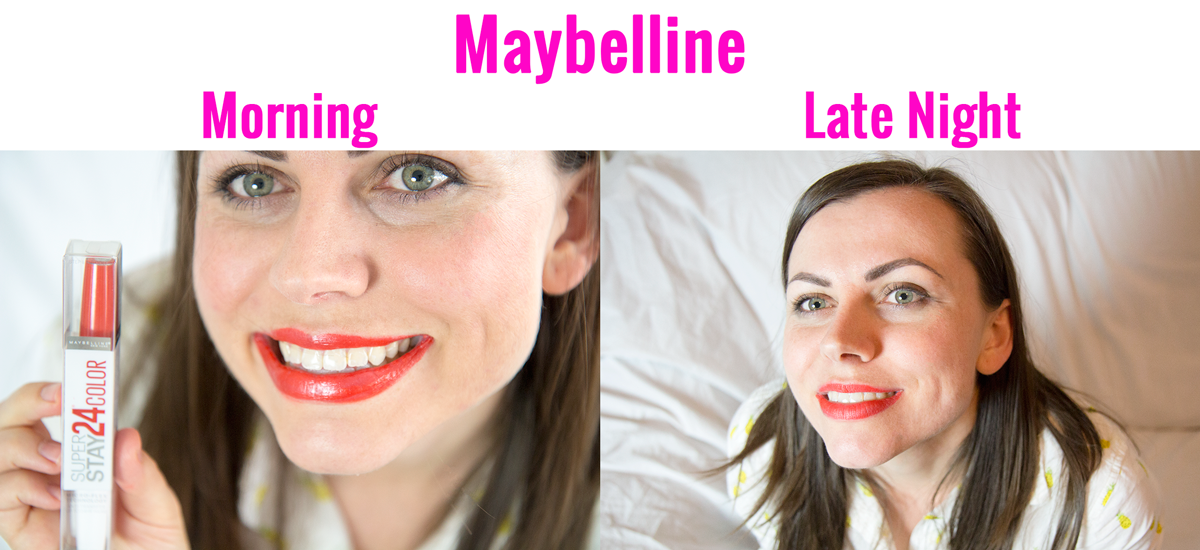 Maybelline smudge proof lipstick. 