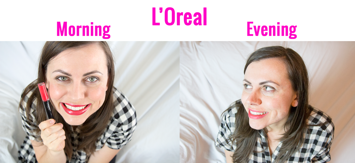 L\'Oreal smudge proof lipstick. 