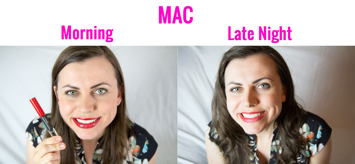 MAC smudge proof lipstick. 