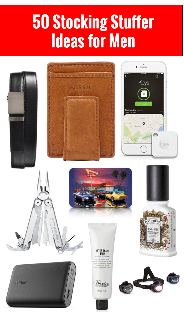 50 Stocking Stuffer Ideas for Men: Stocking stuffers for him at every price point! 