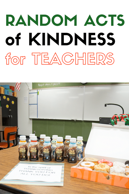 Acts of kindness for teachers. 