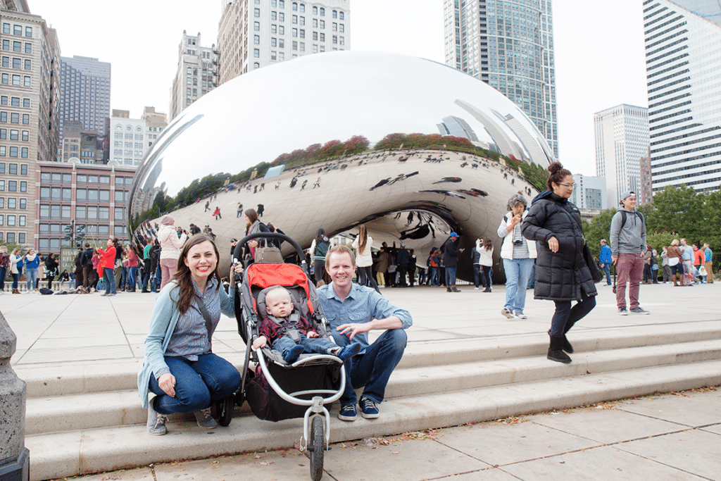 Visiting the Chicago bean. 