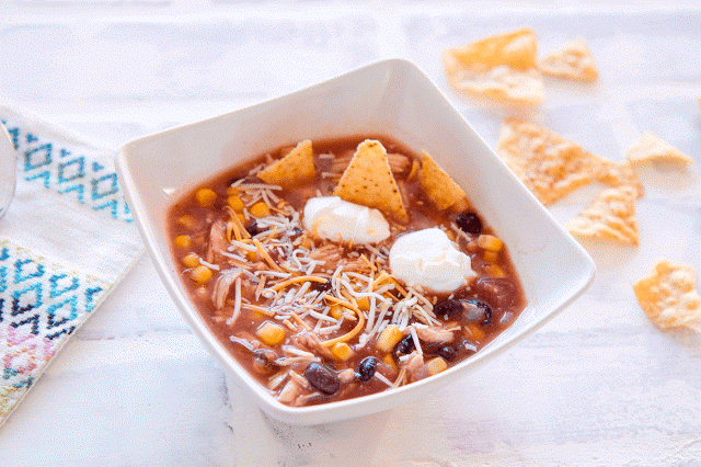 Slow cooker enchilada soup