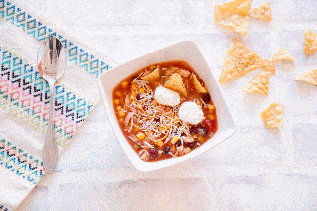 Easy freezer meal: Crock pot enchilada soup recipe