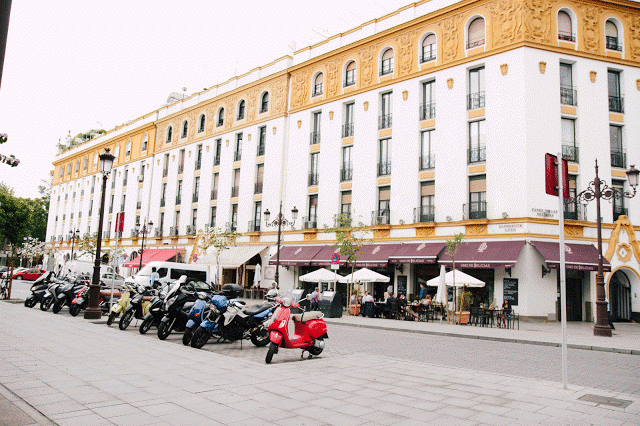 Downtown Seville Spain. 