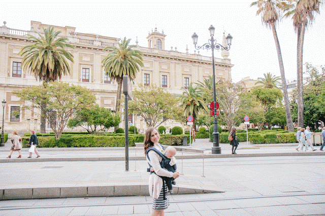 Walking through Seville Spain. 