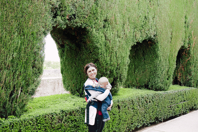 The gardens at the Alhambra. 