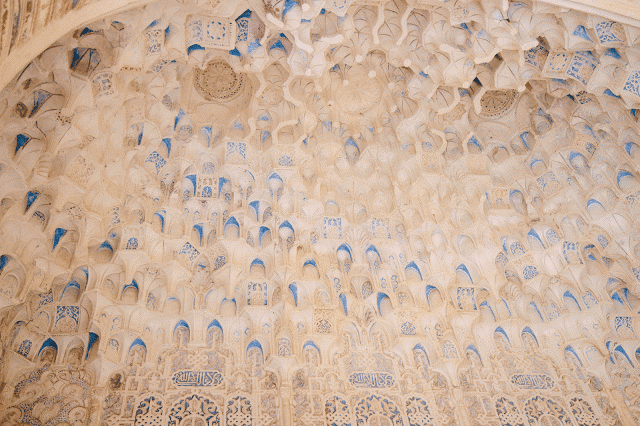 Murals in the Alhambra. 
