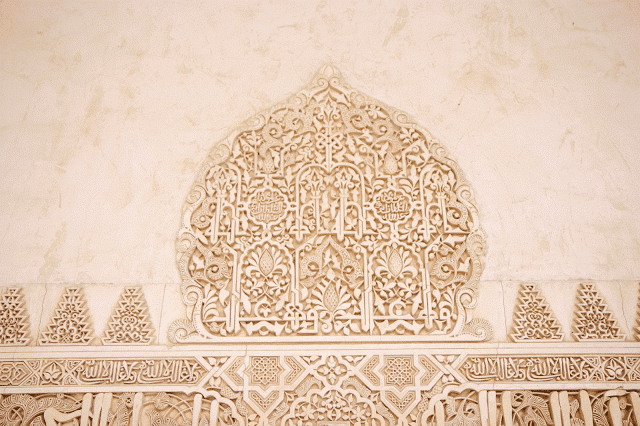Detailed murals at The Alhambra. 