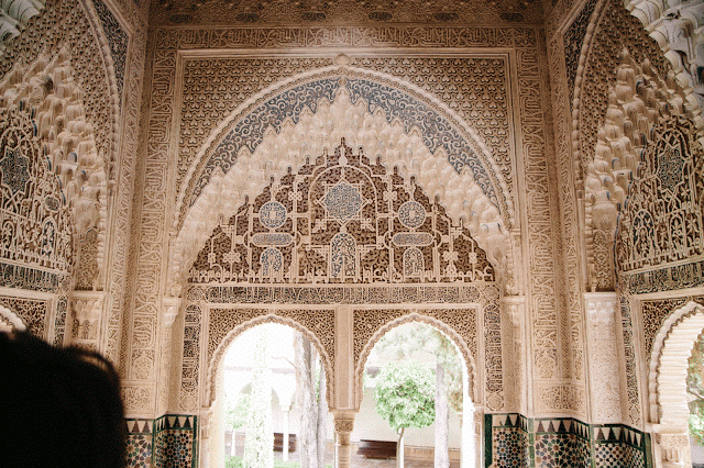 Visiting the Alhambra in Southern Spain. 