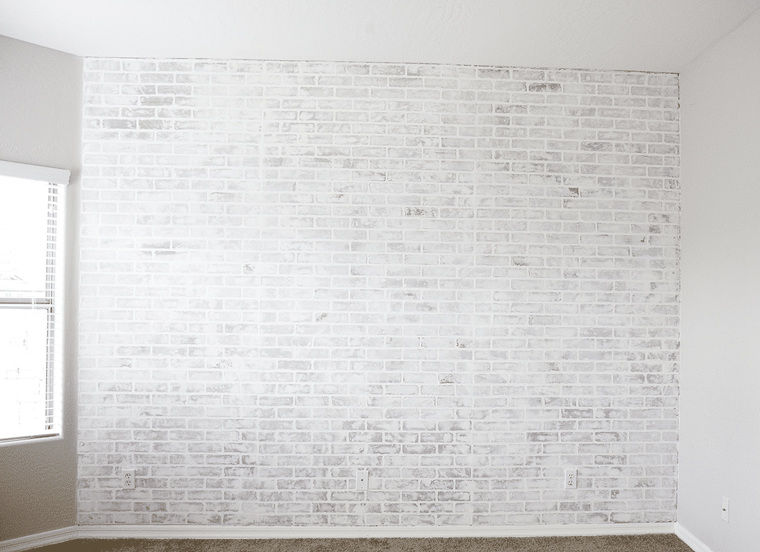 DIY Faux Brick Wall Tutorial