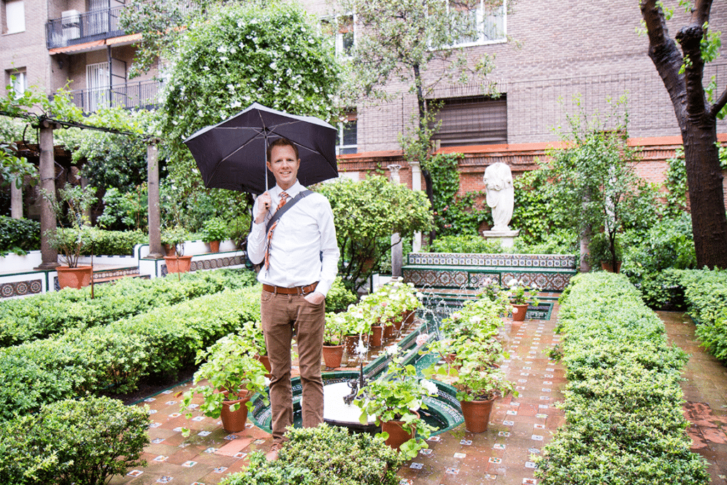 Museo Sorella gardens in Madrid. 