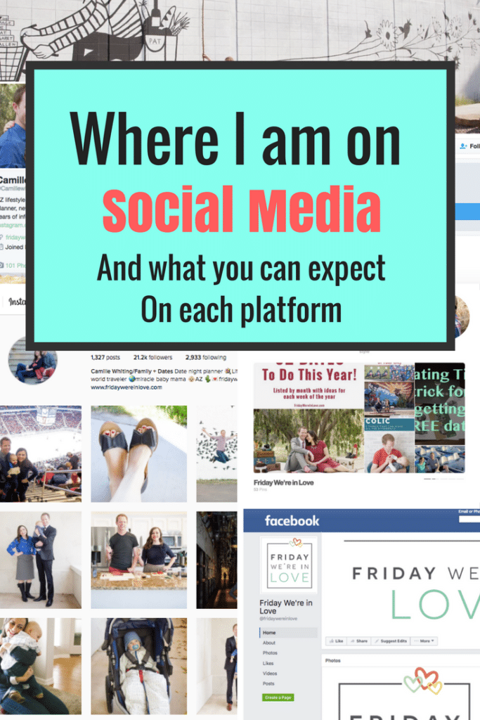 Where I am on social media and what you can expect on each platform