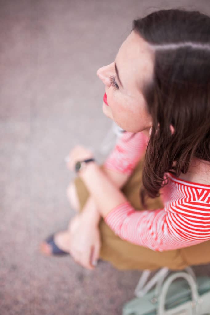 Every woman should own a striped shirt in her favorite color