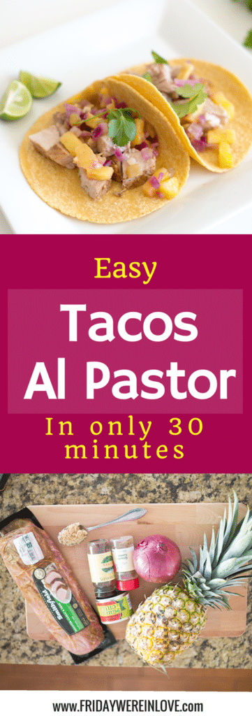 Easy Tacos Al Pastor recipe. 