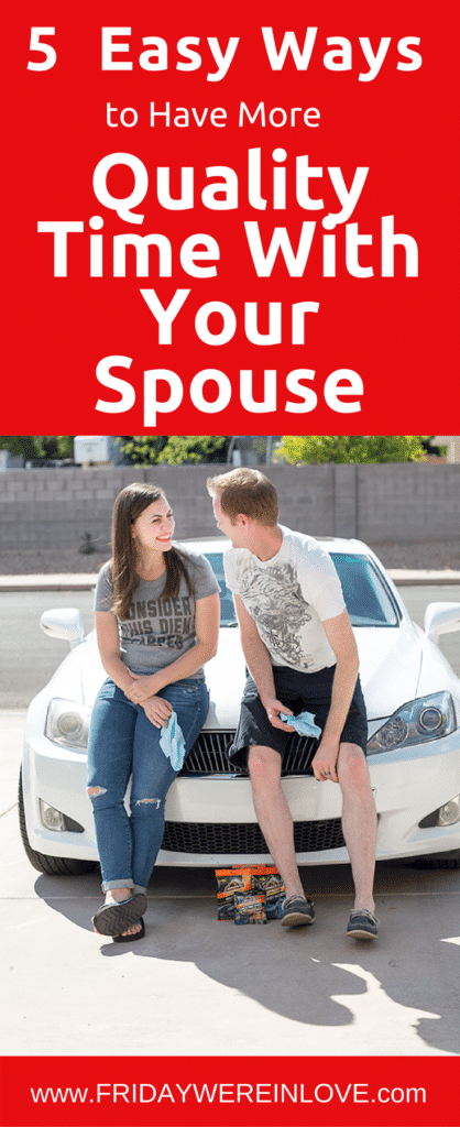 With busy schedules, it's often hard to find ways to have more quality time with your spouse, particularly when you're parents! Here are 5 Easy Ways