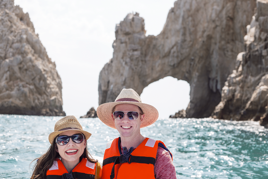 Lovers at Lover\'s beach in Cabo. 