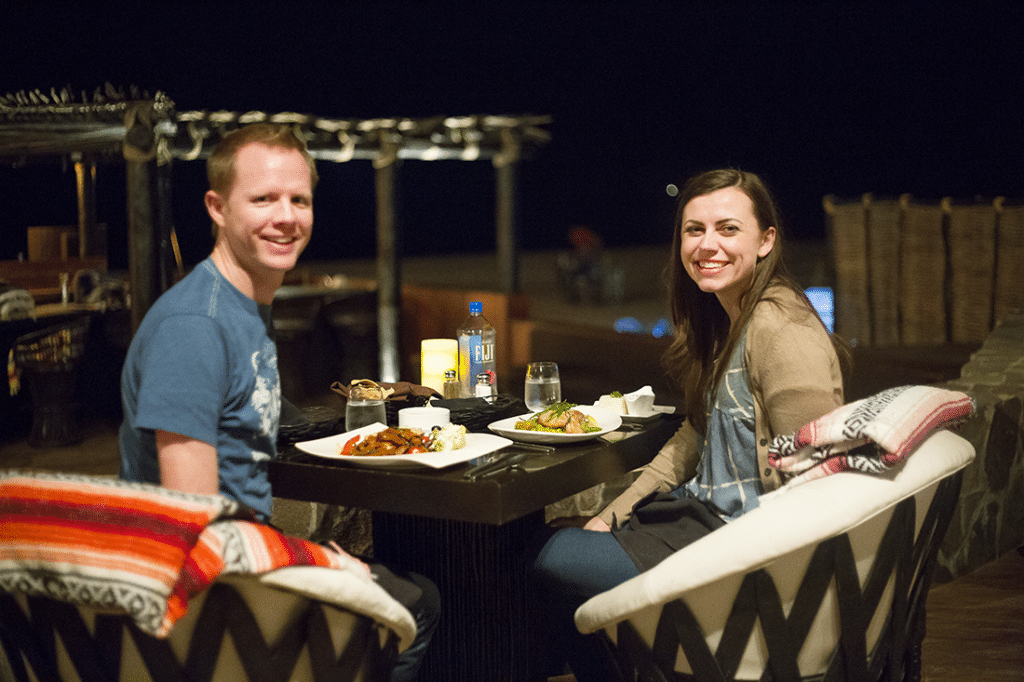 Late night dinner in Cabo. 