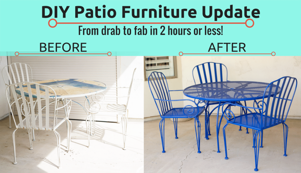 Patio furniture update. 