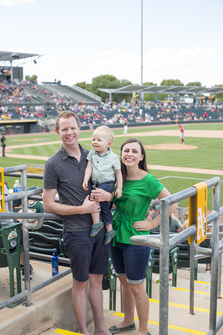 Family spring training game. 