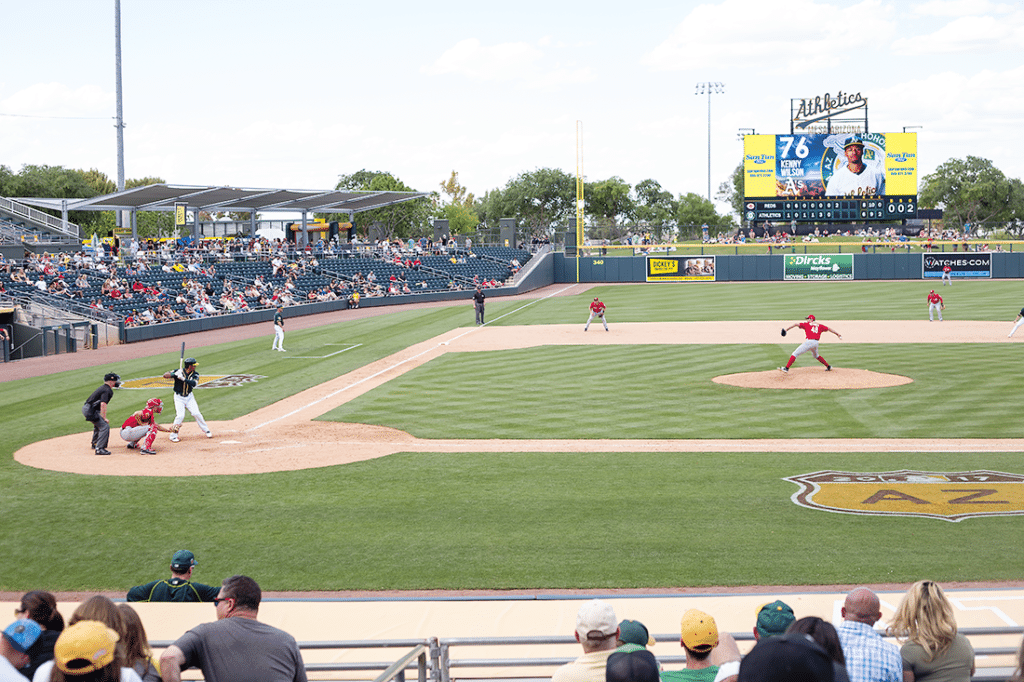 A\'s spring training in Mesa. 