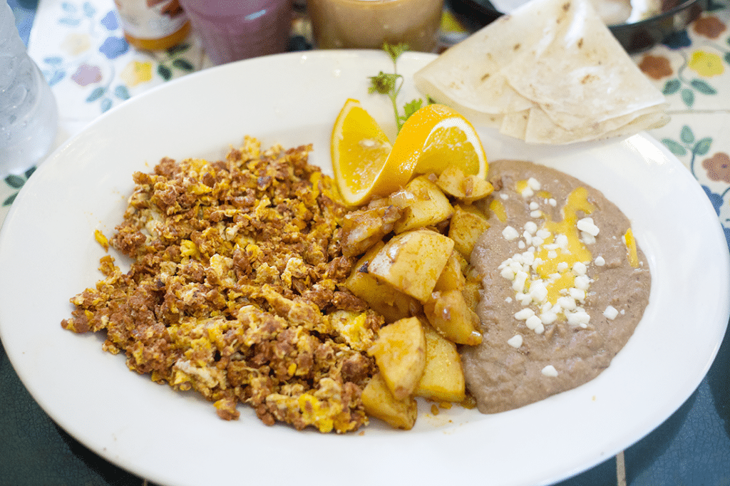 Mexican breakfast in Rocky Point. 