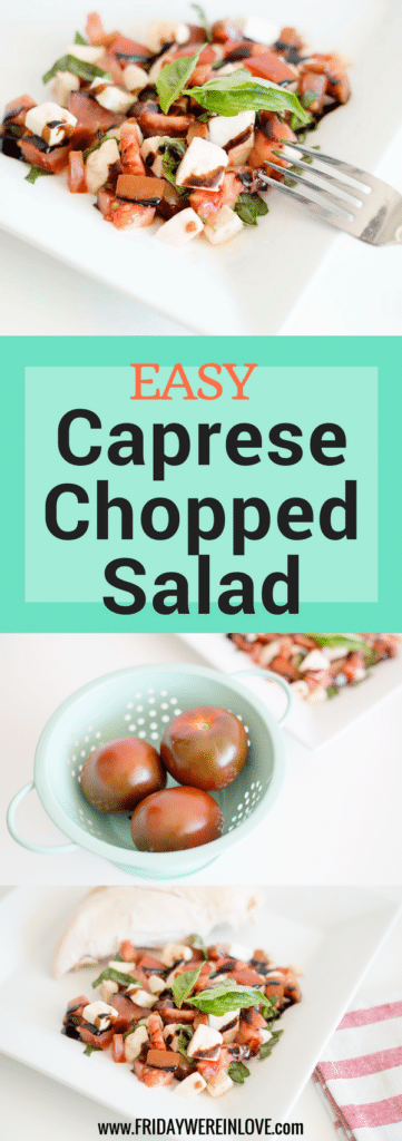 Easy Caprese salad recipe. 