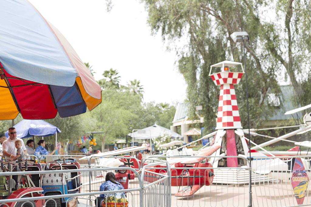 Enchanted Island rides for kids. 