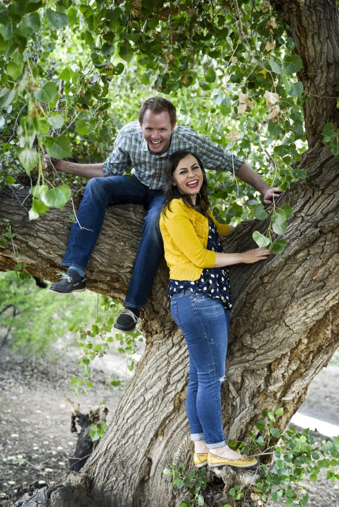 Couple picture idea climbing a tree. 