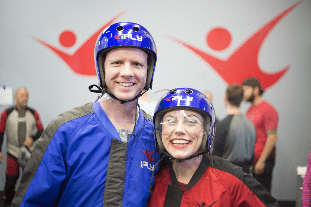 Ifly indoor skydiving date night. 