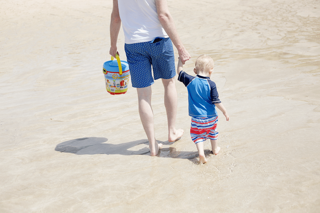 Toddler beach trip. 