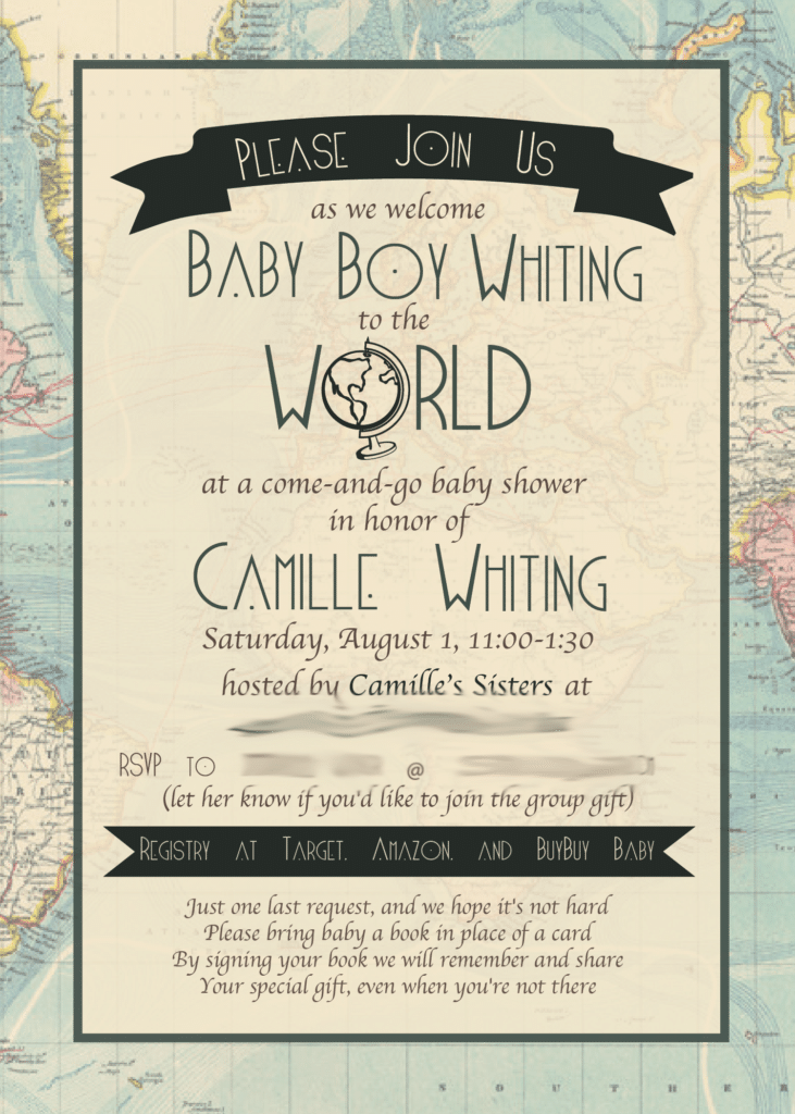 One of the Best Baby Shower Ideas we're still loving two years later: Baby Shower Invite Welcome to the World