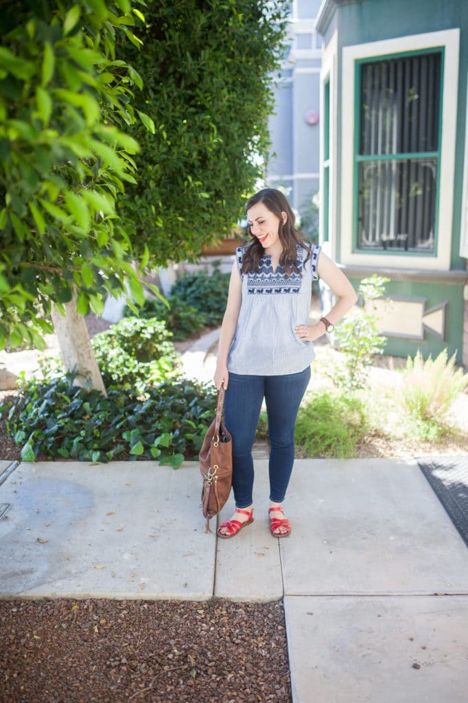 Embroidered tops perfect for summer. 