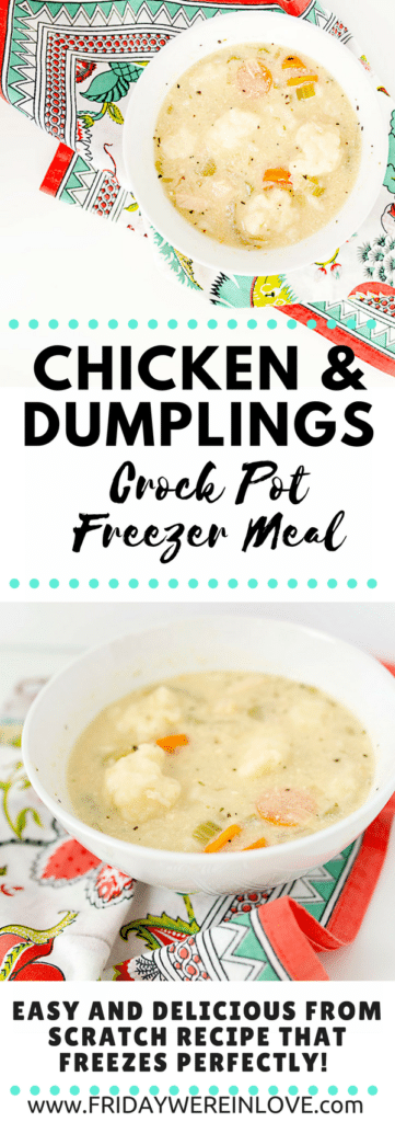 Slow Cooker Chicken and Dumplings. 