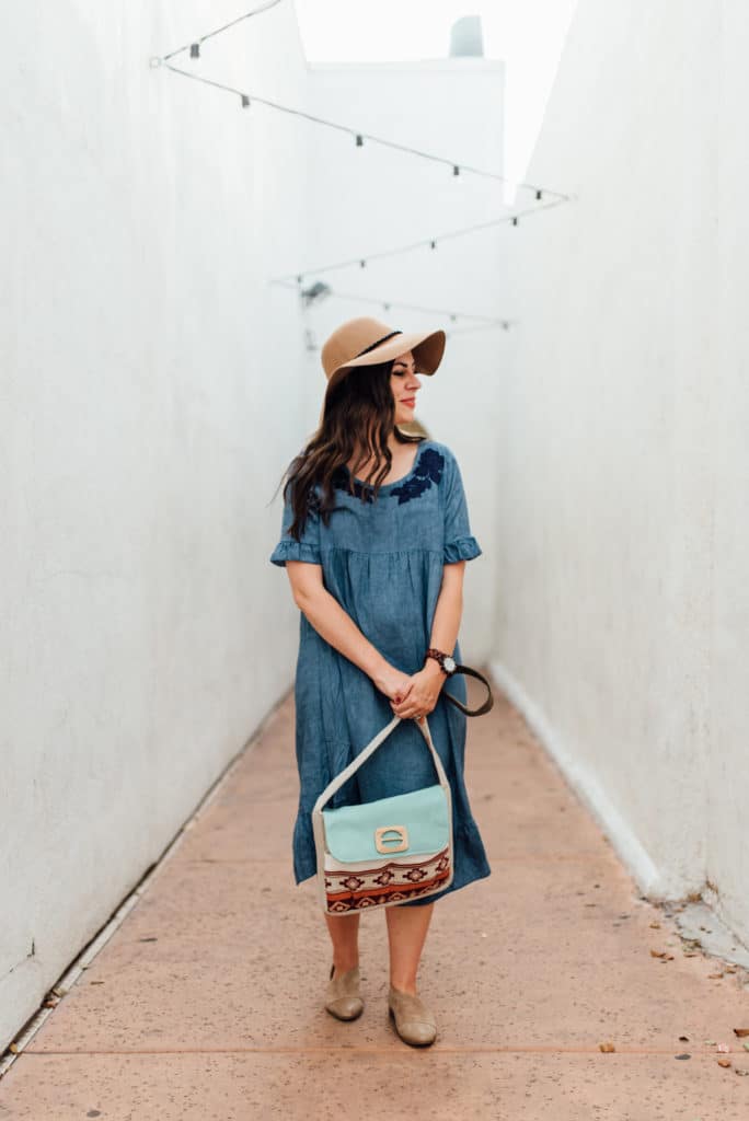 How to style a Chambray Dress. 