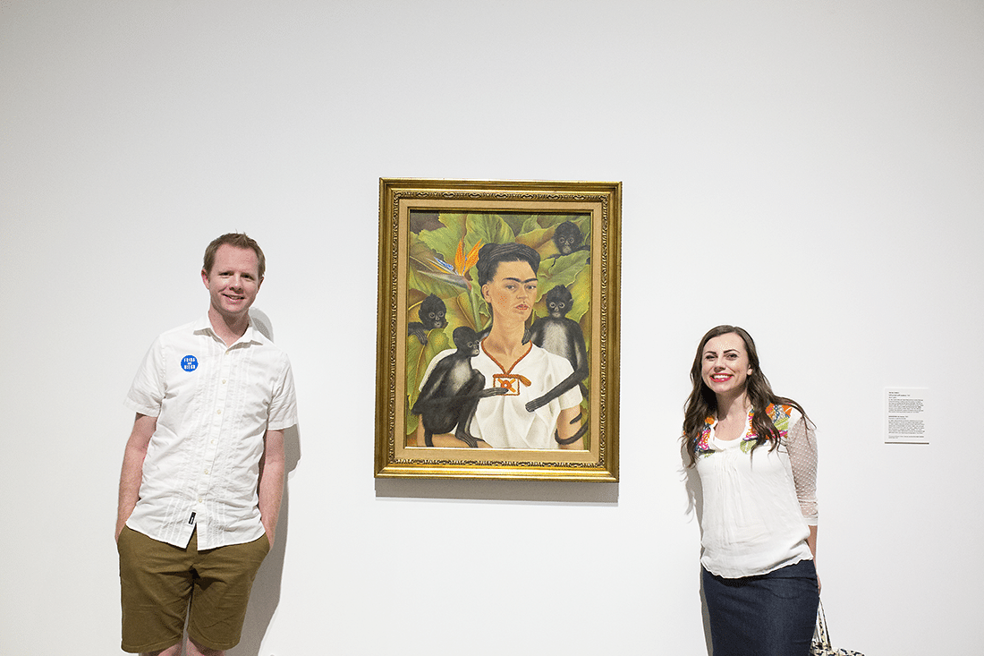 Frida Kahlo and Diego Rivera exhibit. 