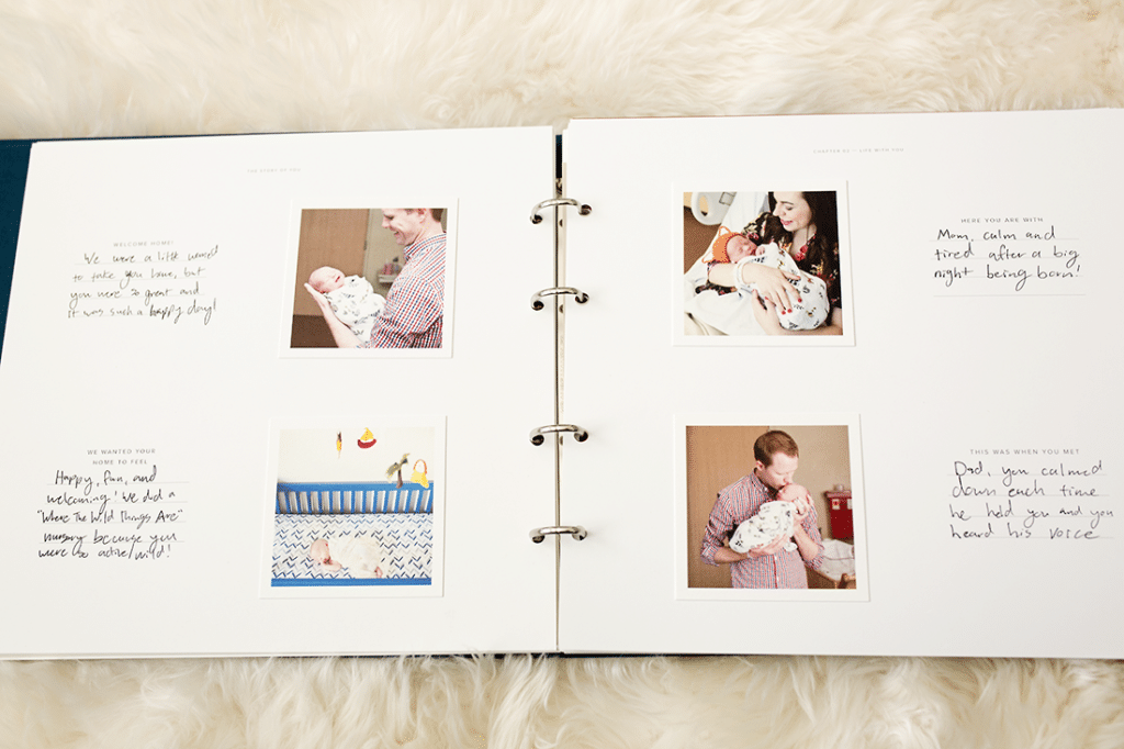 the perfect baby book: this modern baby book is so well designed, and is an easy baby book idea that helps preserve those little memories perfectly! 