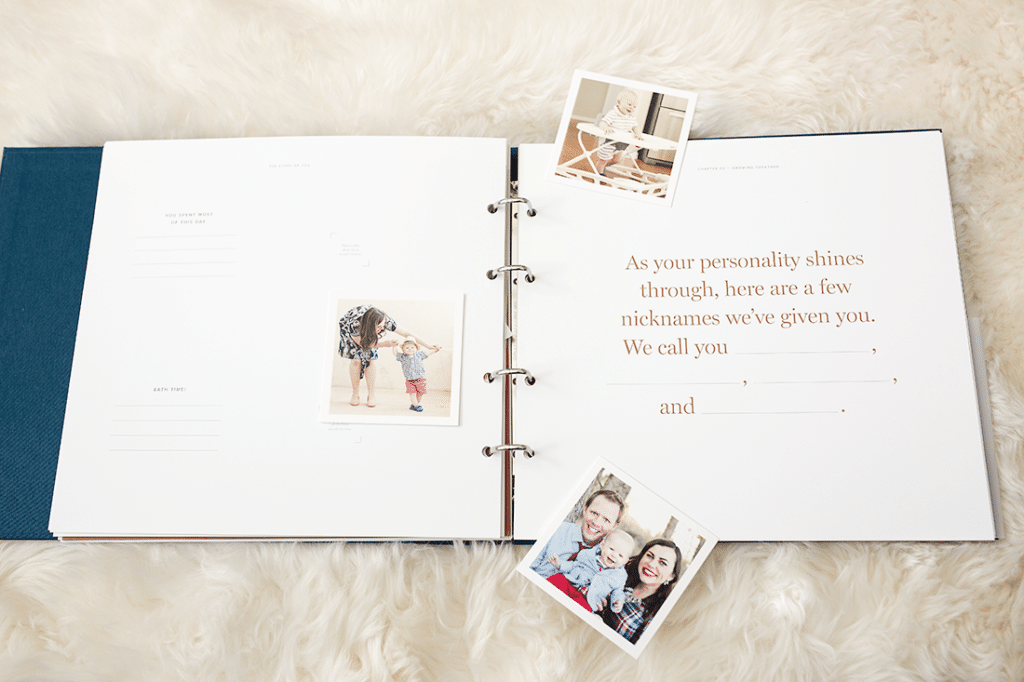 Modern baby book to preserve those little memories perfectly! 