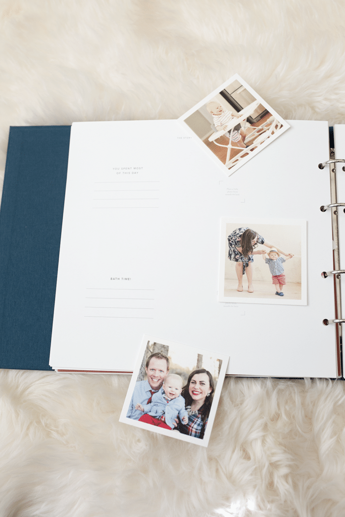the perfect baby book: this modern baby book is so well designed, and is an easy baby book idea that helps preserve those little memories perfectly! 
